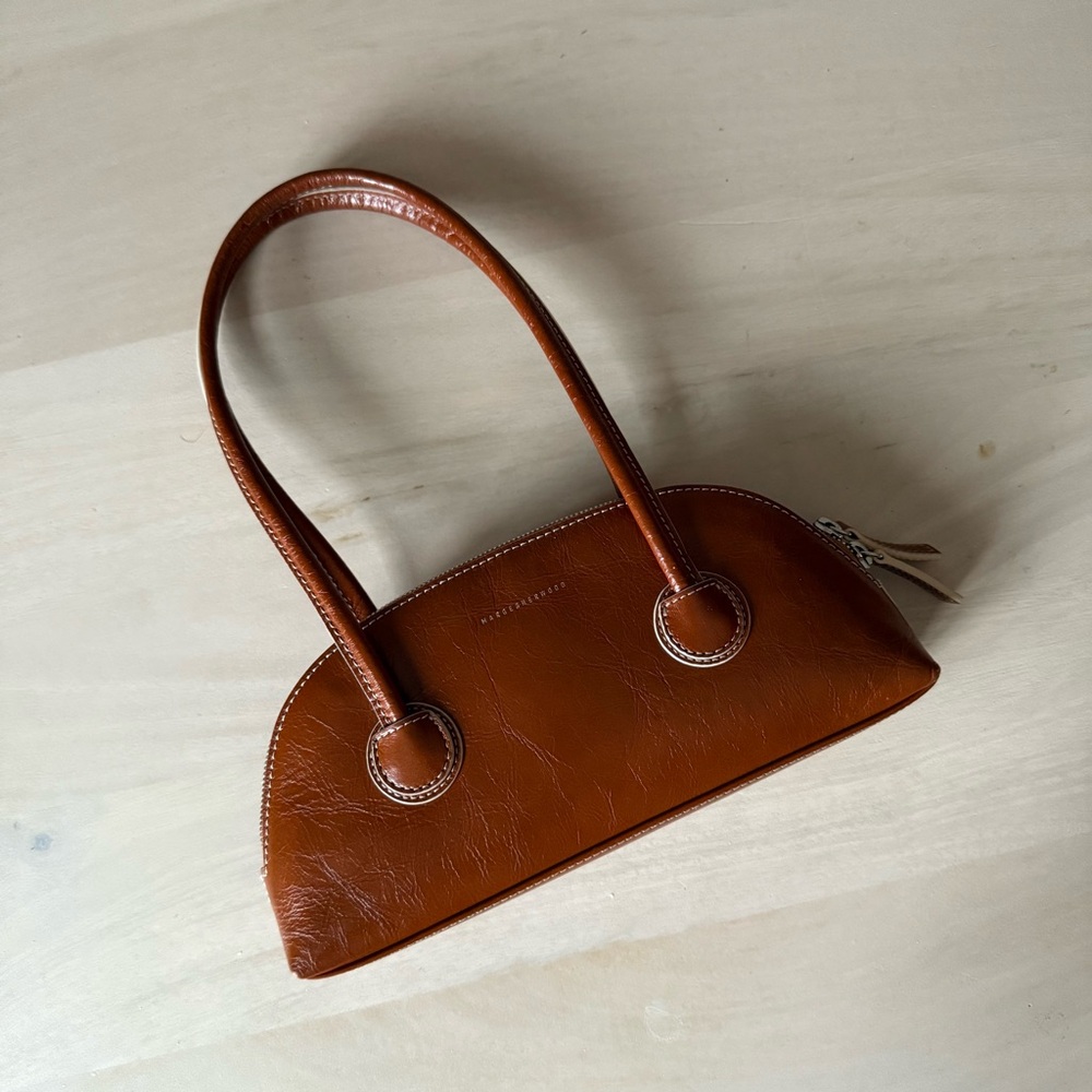 Margesherwood Elegant Brown Leather Shoulder Bag - Picture 2 of 6